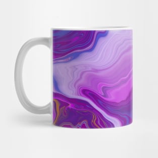 Purple Blue Pink Digital Pour Paint Mug